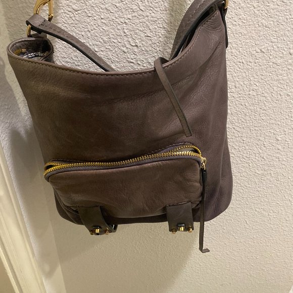 She+lo hobo bag w/gold zipper and buckles - Picture 2 of 4